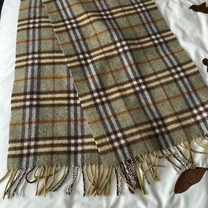 Burberry check cashmere scarf